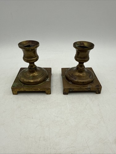 Vintage brass candle - 3.5",